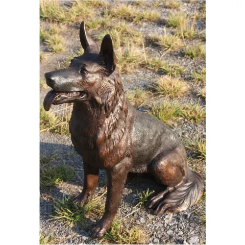 Hund sitzend