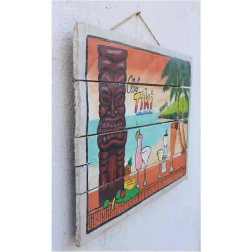 Tiki Holzschild