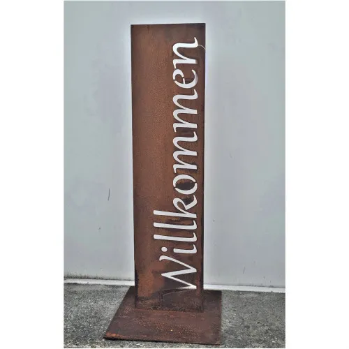 Willkommen Schild