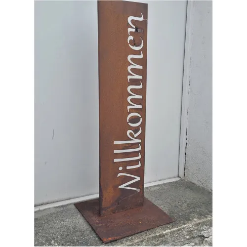 Willkommen Schild