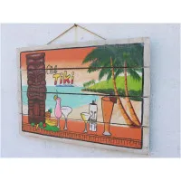 Tiki Holzschild