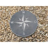 Trittplatte Kompass