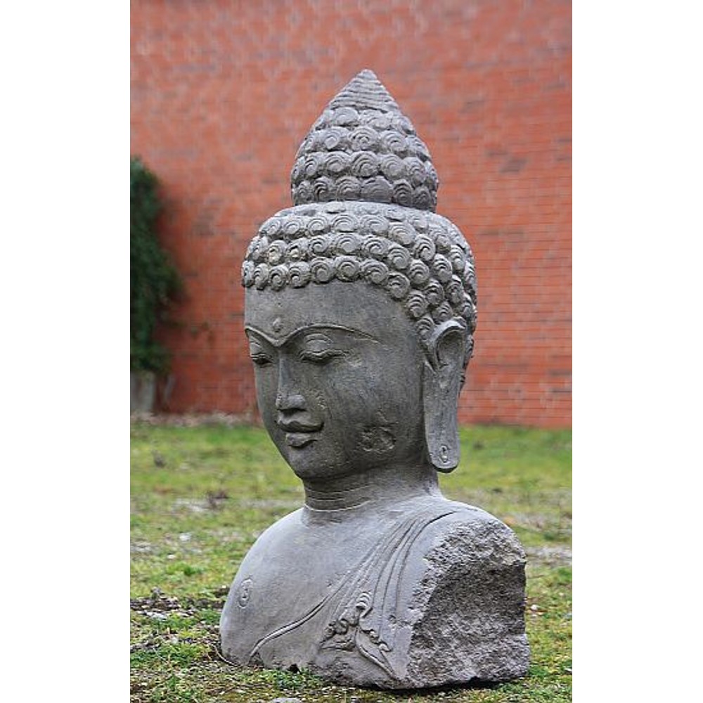Startseite » Lavasteinfiguren » Buddha Köpfe » Buddha Kopf