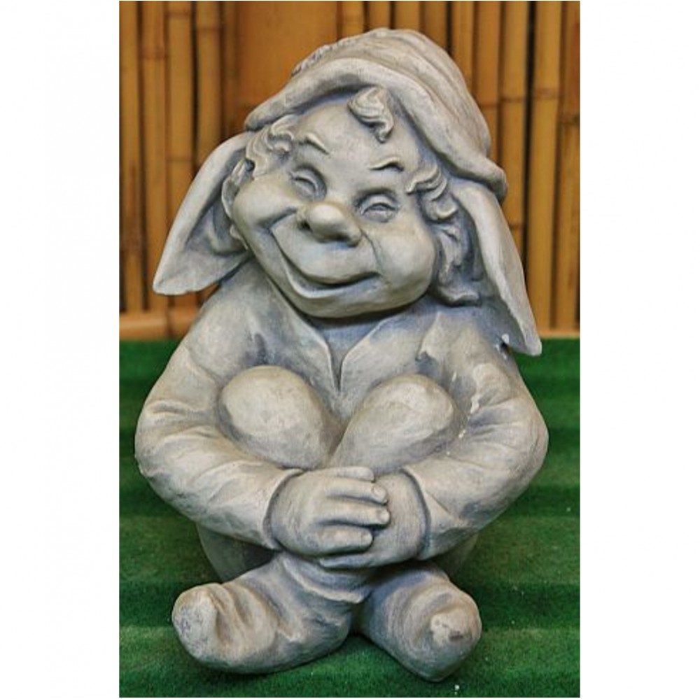 Deko Figur Troll Familie mit Elch Gnome Wichtel Dekoration Schweden Trollfamilie 