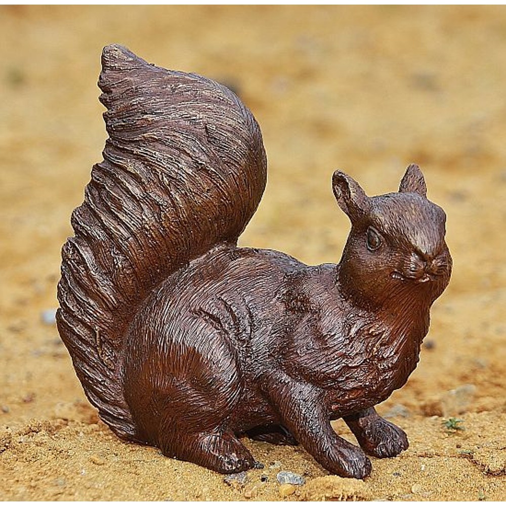 Tierfigur Eichhoernchen Bronze aus
