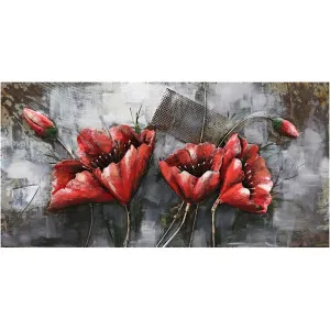 3D Mohnblumen