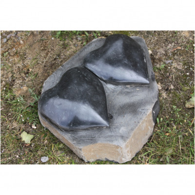Basaltplatte Herz