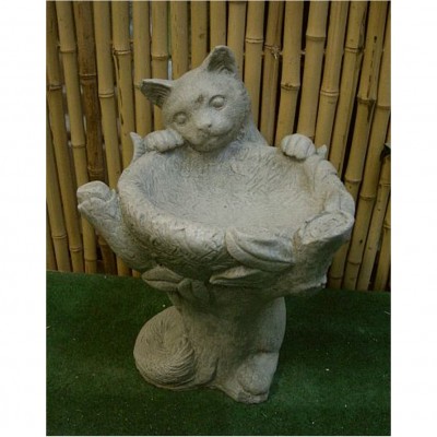 Vogeltränke Katze